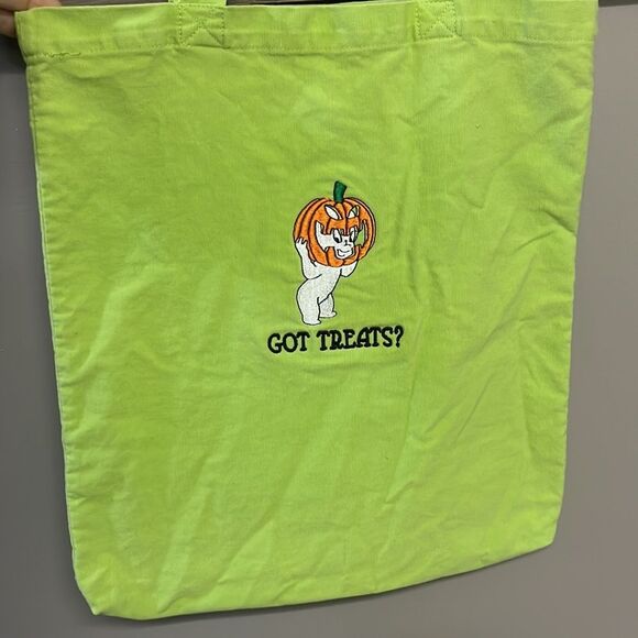 Halloween Trick or Treat Canvas Totes Casper The Ghost “Got Treats?”  Set if 2 - Picture 6 of 16